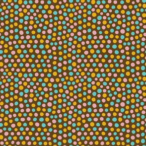 Christmas candy dots brown