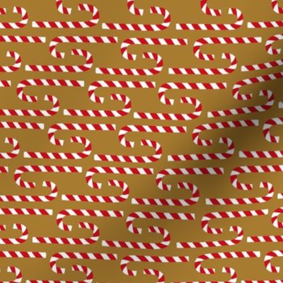 Christmas candy cane brown horizontal