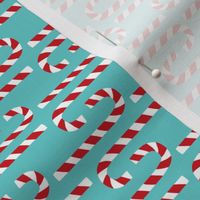 Christmas candy cane mint horizontal