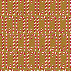 Christmas candy cane brown vertical