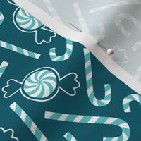 Christmas mint candy teal