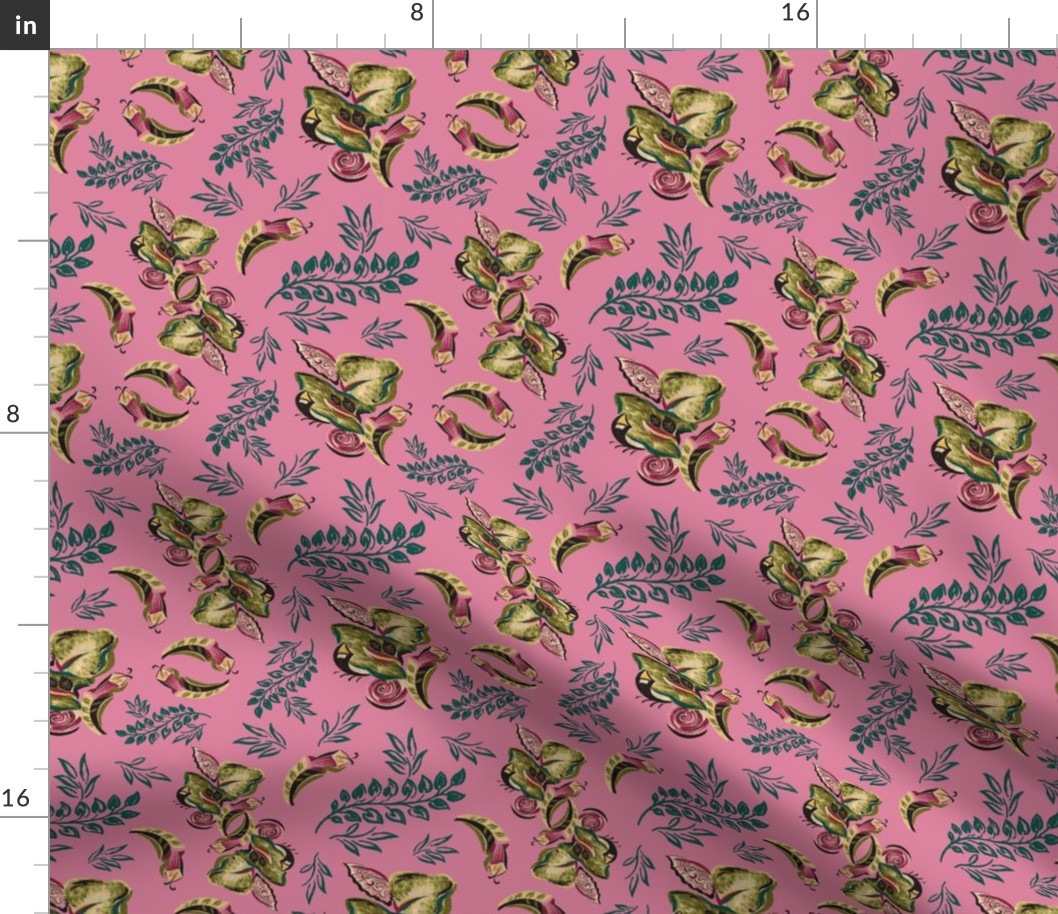 ABSTRACT FLORAL (PINK)
