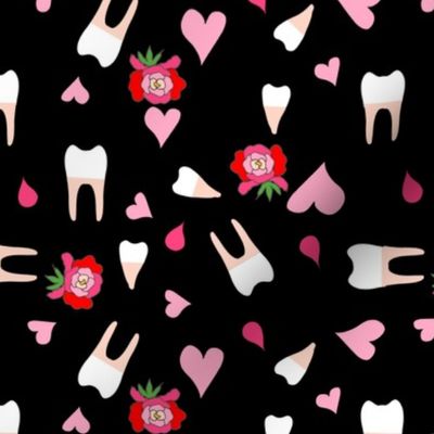 Teeth and roses for my dentist and toothfairy