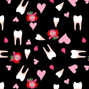 Teeth and roses for my dentist and toothfairy