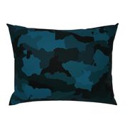  Navy Blue Naval Marine Camo Camouflage Pattern