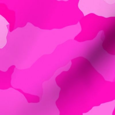  Hot Shocking Neon Pink Girlie Feminine Camo Camouflage Pattern