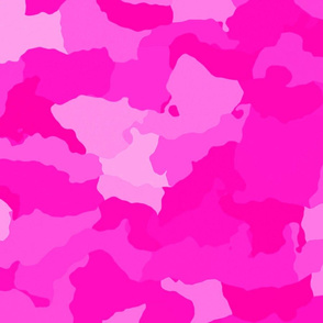  Hot Shocking Neon Pink Girlie Feminine Camo Camouflage Pattern