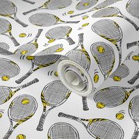 Tennis rackets - small scale 