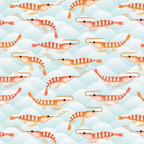 shrimps on waves