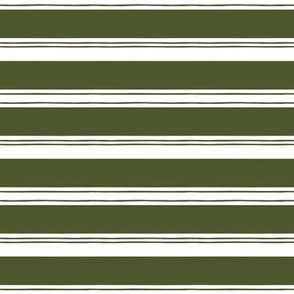 Green holiday stripes
