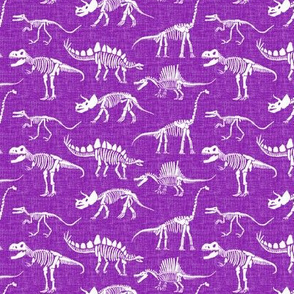 dinosaur fossils - purple - small scale