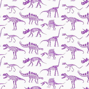 dinosaur fossils- purple-inverse - small scale
