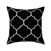 Ogee - trellis pattern - black