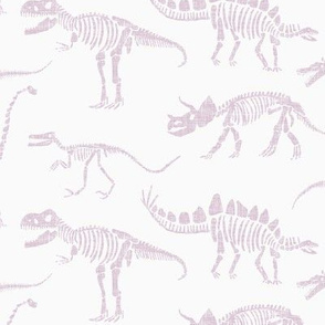 dinosaur fossils-blush-inverse - medium scale