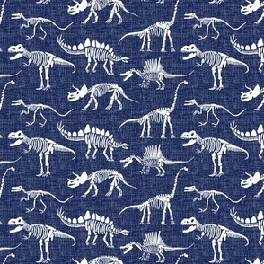 dinosaur fossils - navy - small scale