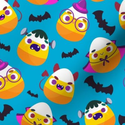 Halloween Fabric Candy Corn Bats Witch and Wizards Halloween Patterns