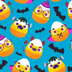 Halloween Fabric Candy Corn Bats Witch and Wizards Halloween Patterns