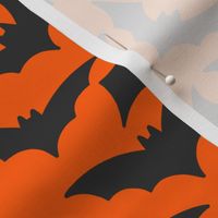 Halloween Bats on Orange - Gothic Cute Halloween