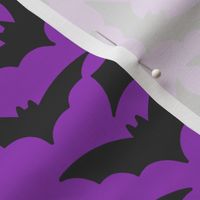 Halloween Bats on Purple - Gothic Cute Halloween