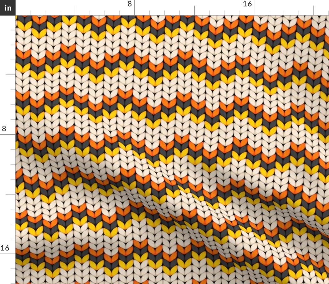 Halloween Knit, Halloween Orange, Knitted Design, Sweater Knit