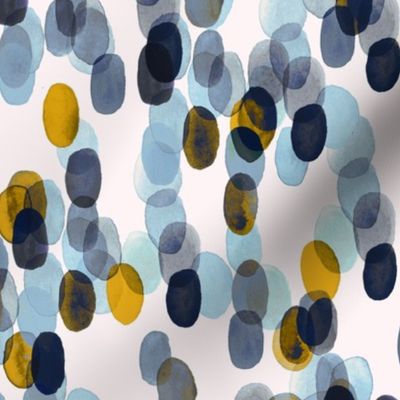 Relaxing Dots Blue yellow