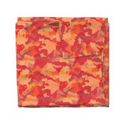 Small Bush Fire Flame Red Camo Camouflage Pattern