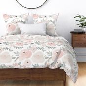 hush little baby soft sweet  florals - large