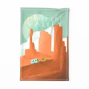 Monument valley tea towel