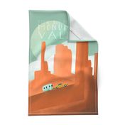 Monument valley tea towel