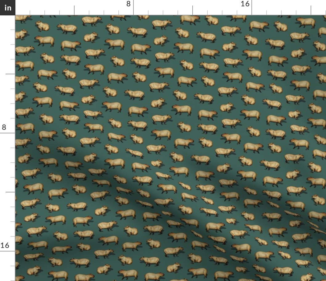 Small Scale Capybara Pattern - Giant Rodents