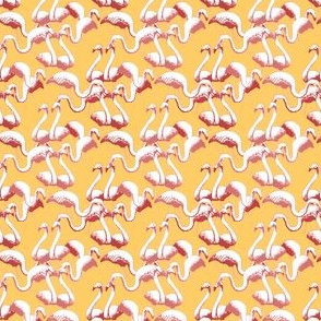 Plastic Flamingos - Gold