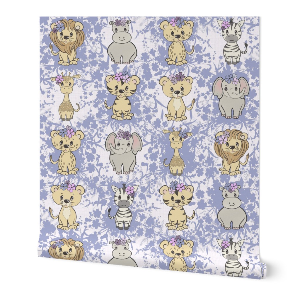 Safari Animals for the Little Princess in Lavender