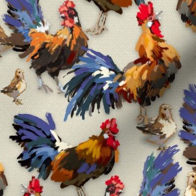 Roosters—Something to Crow About | Cream | Small