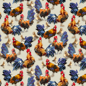 Roosters—Something to Crow About | Cream | Small