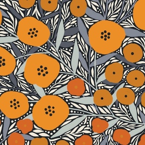 Eloise floral (orange)