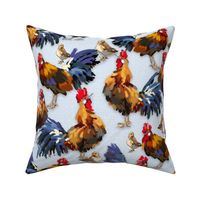 Roosters—Something to Crow About | Soft Blue