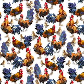 Roosters—Something to Crow About | White | Small