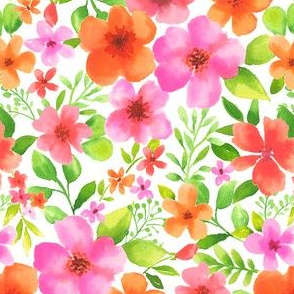 84 Watercolour flowers small 
