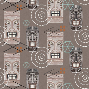 Tiki Town Retro (Mocha Brown)