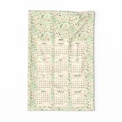 millefleurs calendar tea towel 2023 by rysunki_malunki