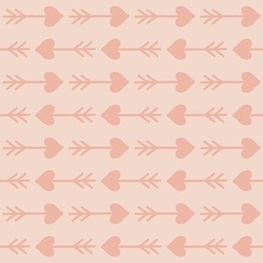 small hearts and arrows_blush on beige