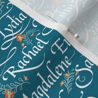 Calligraphy | Godly Women of the Bible | Sm Teal