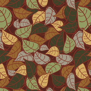 Leaf Pile-Dogwood Bark-Autumn Shades Palette