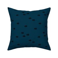 Minimal scandinavian woodland flowers boho garden eclectic neutral nursery black navy blue night