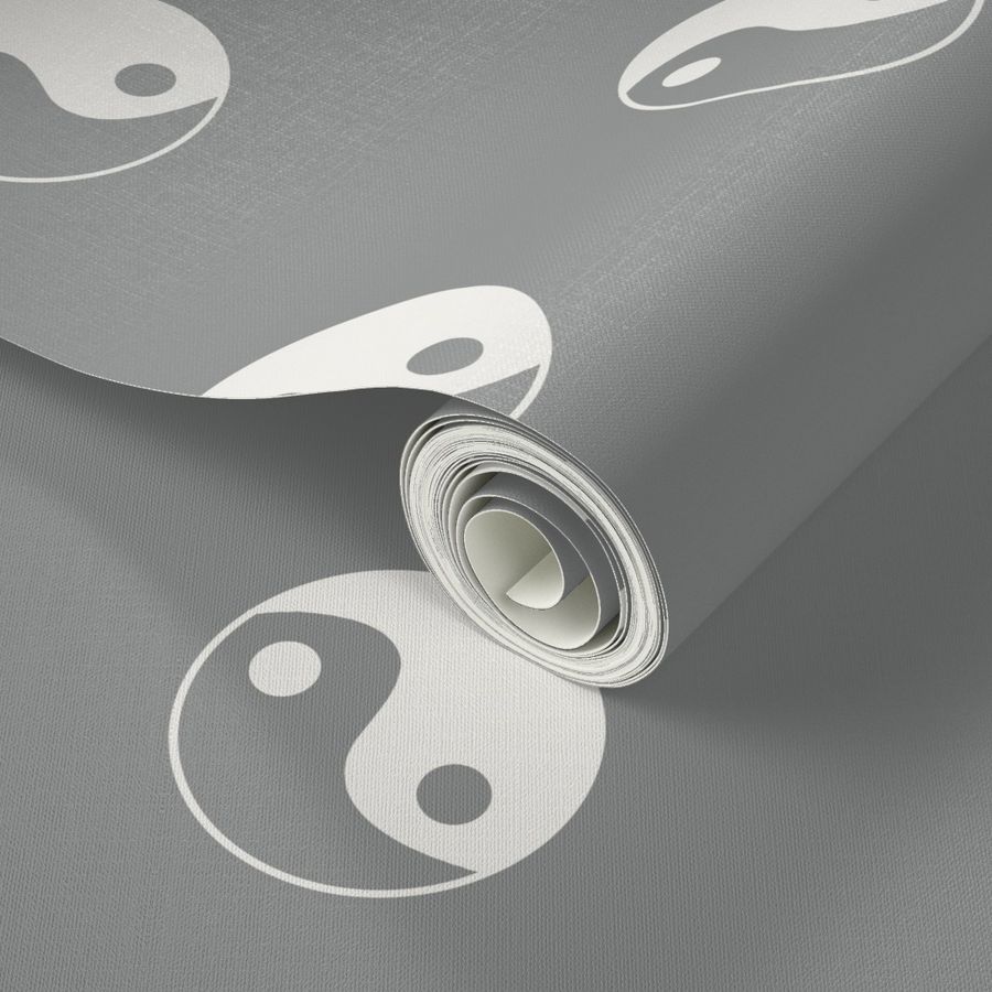 Ying Yang fabric - sfx1501 dove