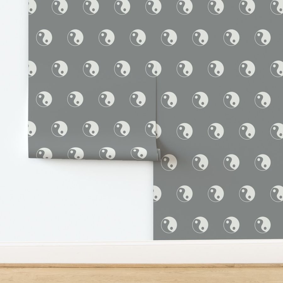 Ying Yang fabric - sfx1501 dove