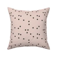 Tiny little lily flowers minimal garden boho trend nursery design beige black