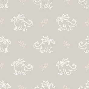  Dragon gender neutral mythical baby pattern. 