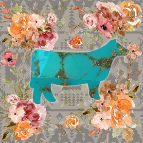 Fall Turquoise Calf large