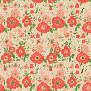 Vintage Holiday  - Floral -small